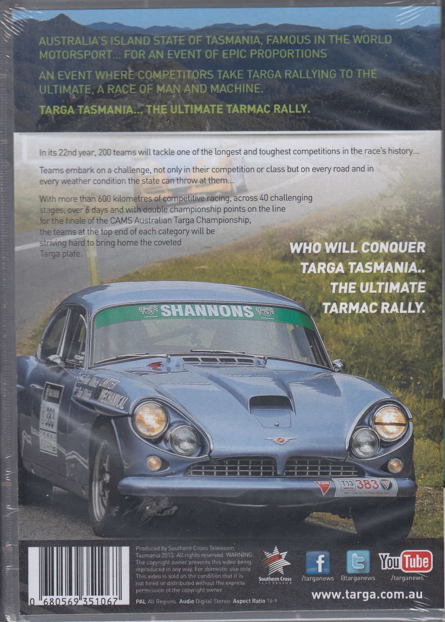 Targa Tasmania 2013 - The Ultimate Tarmac Rally DVD