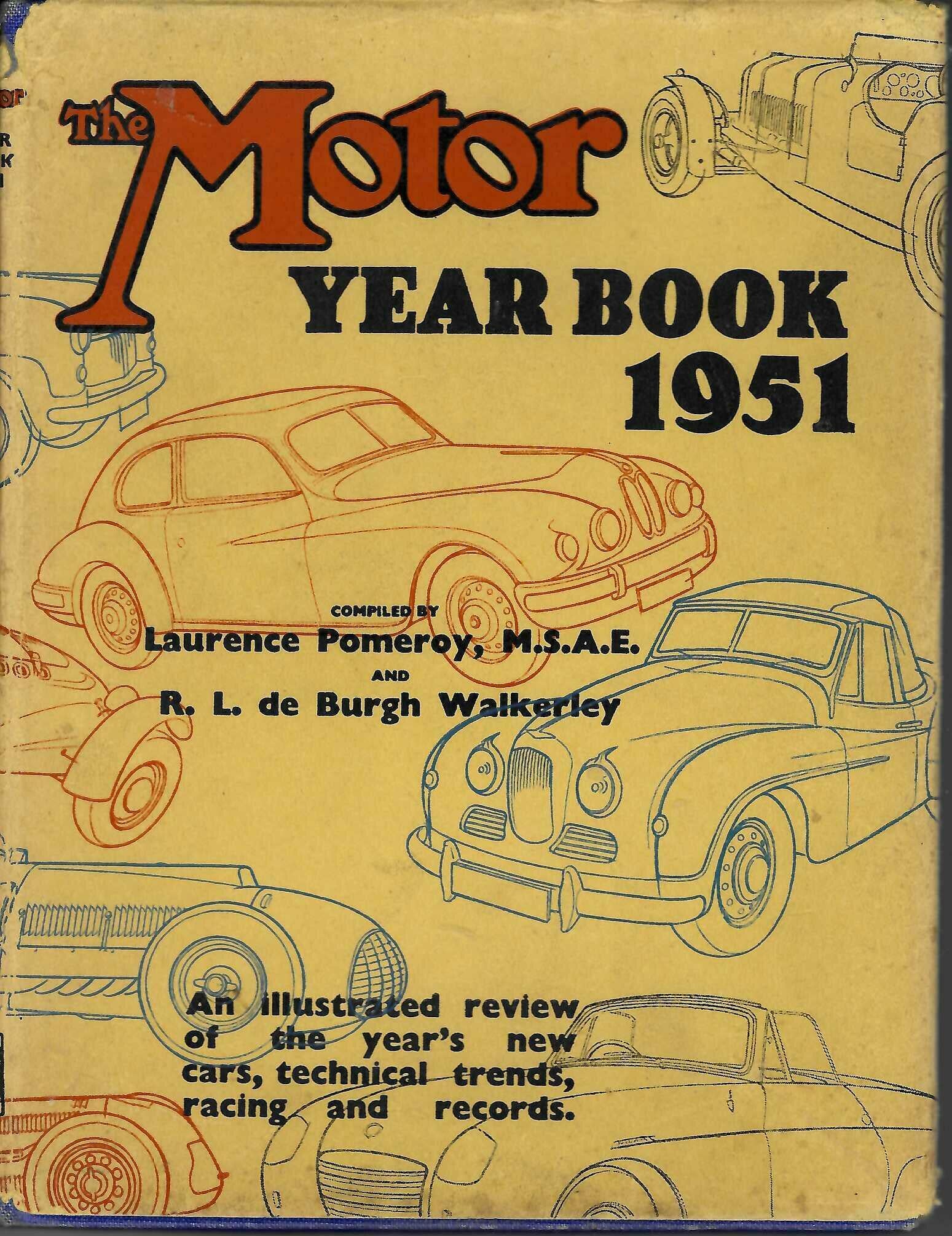 The Motor Year Book 1951 — Pomeroy & Walkerley | Rare Vintage Automotive Annual