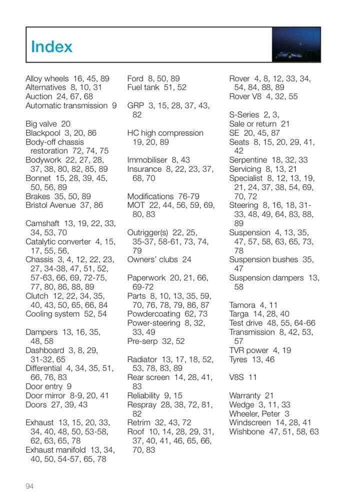 TVR Chimaera and Griffith All Models 21992 - 2003 - The Essential Buyer's Guide (Richard Kitchen) (9781787115187)