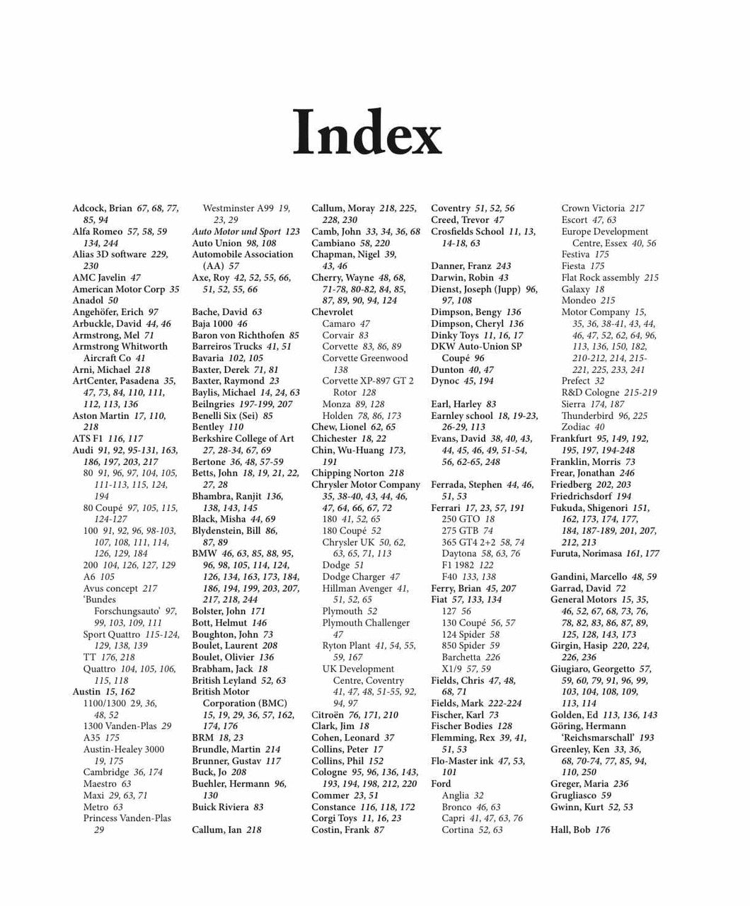 An English Car Designer Abroad - Designing for GM, Audi, Porsche and Mazda (Peter Birtwhistle) (9781787114708)