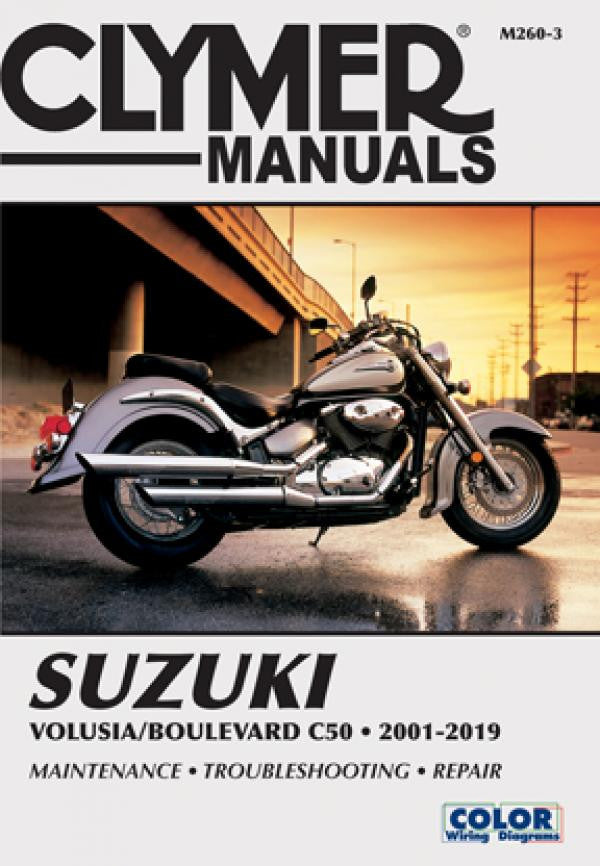 Clymer Suzuki Volusia/Boulevard C50 repair manual, 2001–2019 maintenance and troubleshooting cover