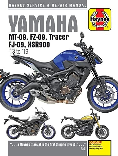 Yamaha MT-09, FZ-09, Tracer, FJ-09, XSR900 2013 - 2019 Service & Repair Manual (M6333)