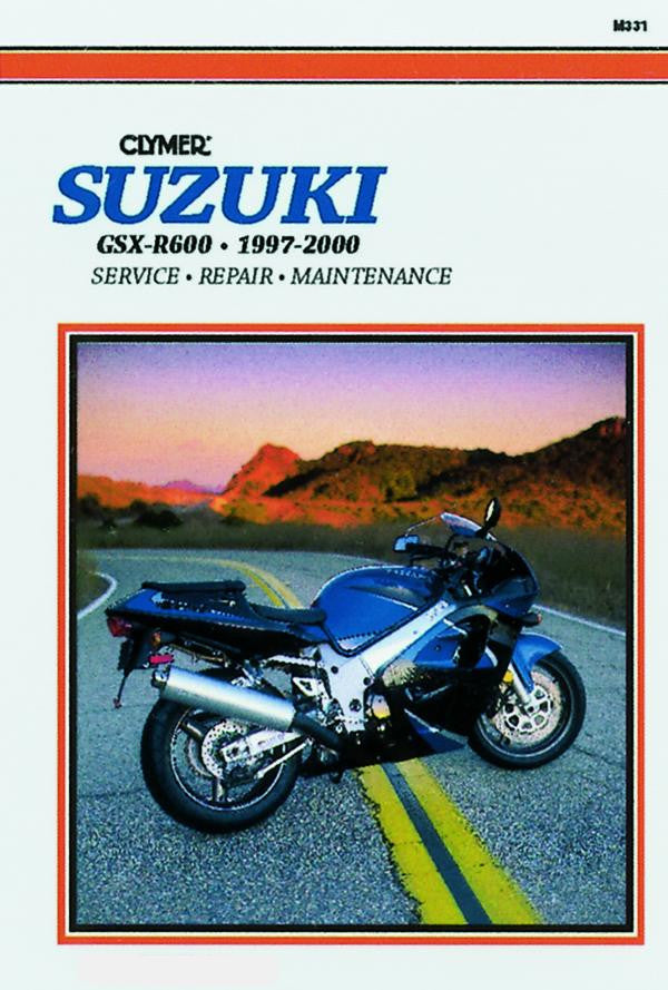 Suzuki service repair manual cover with blue sport motorcycle