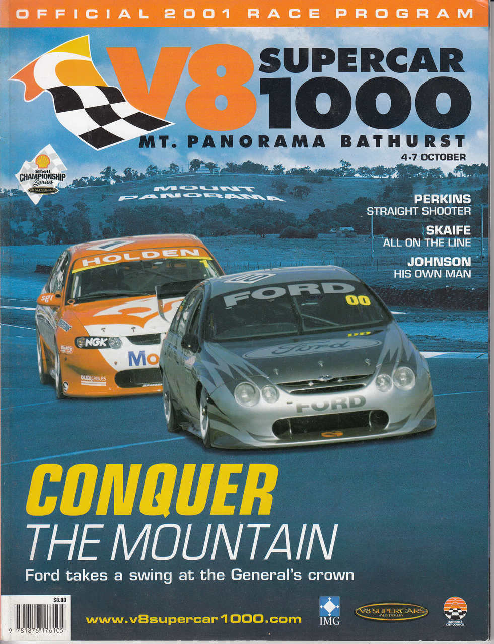 V8 Supercar 1000 Mount Panorama 4 - 7 October 2001 - Official Race Program