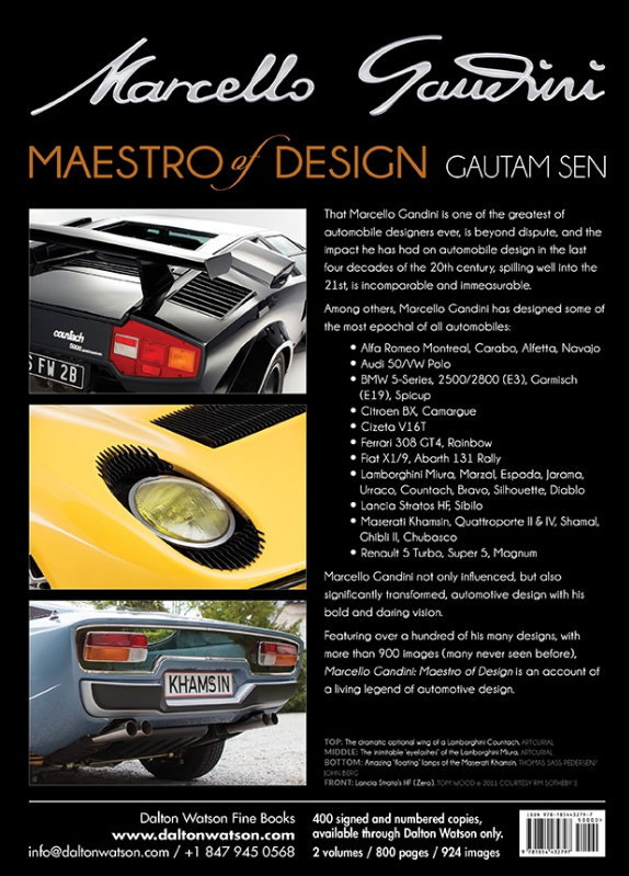 Marcello Gandini: Maestro of Design ( 9781854432797, ) - back