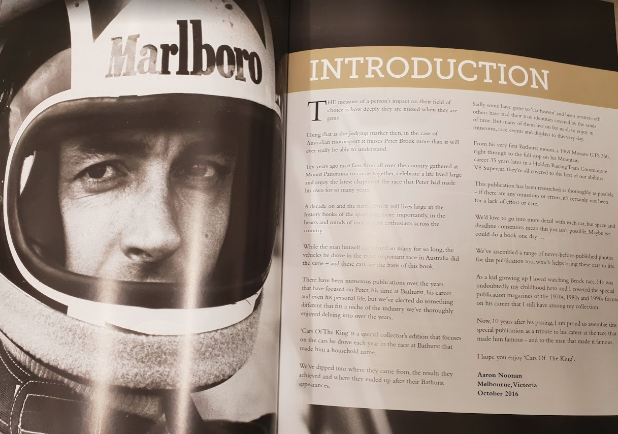 Cars Of The King - Brock at Bathurst 1969 - 2004 The Complete Vehicle History (Special Collectors Edition)