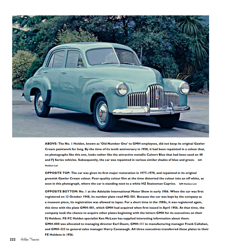 Holden Treasures From the 1946 prototypes to the 1966 HR (Don Loffler) (9781743055649)