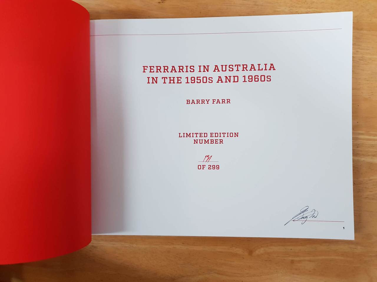 Ferraris in Australia in the 1950s and 1960s (Barry Farr)