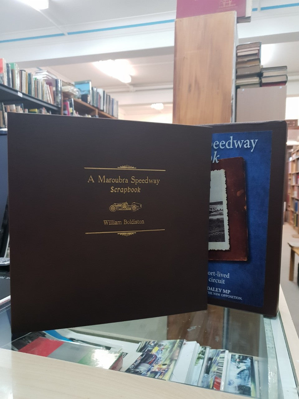 Maroubra Speedway Scrapbook Leatherbound Limited Edition (Signed by William Boldiston)