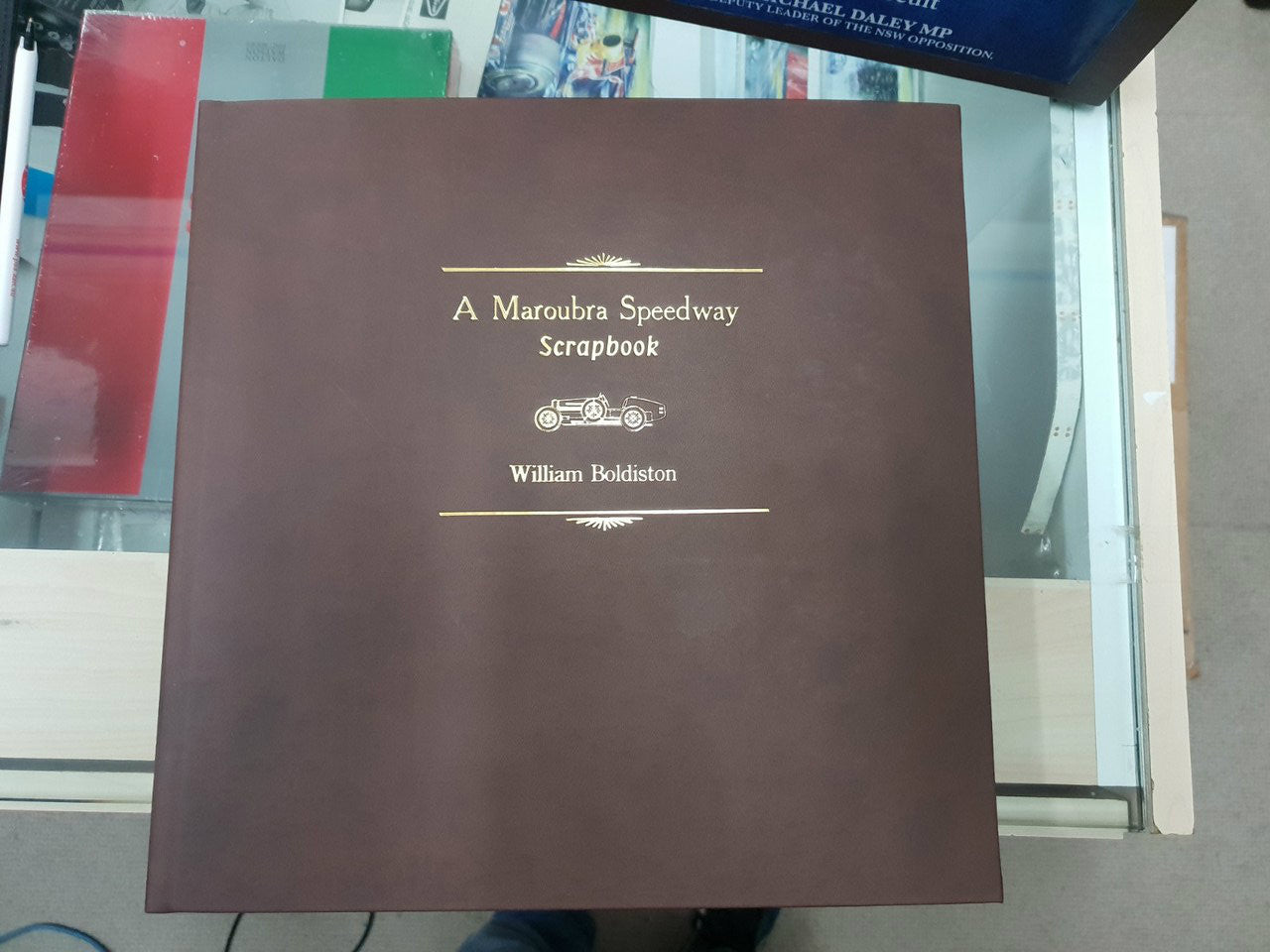 Maroubra Speedway Scrapbook Leatherbound Limited Edition (Signed by William Boldiston)