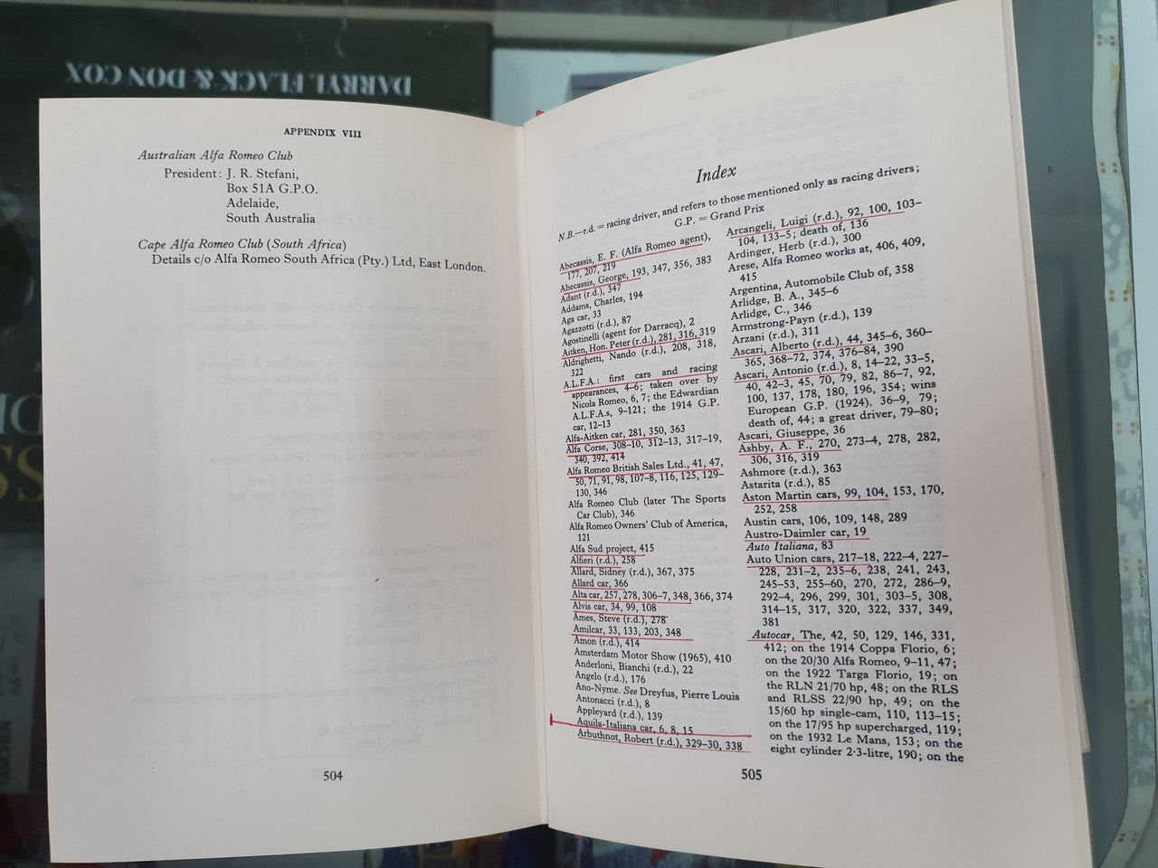 Alfa Romeo - A History by Peter Hull & Roy Slater (Revised Edition 1969)