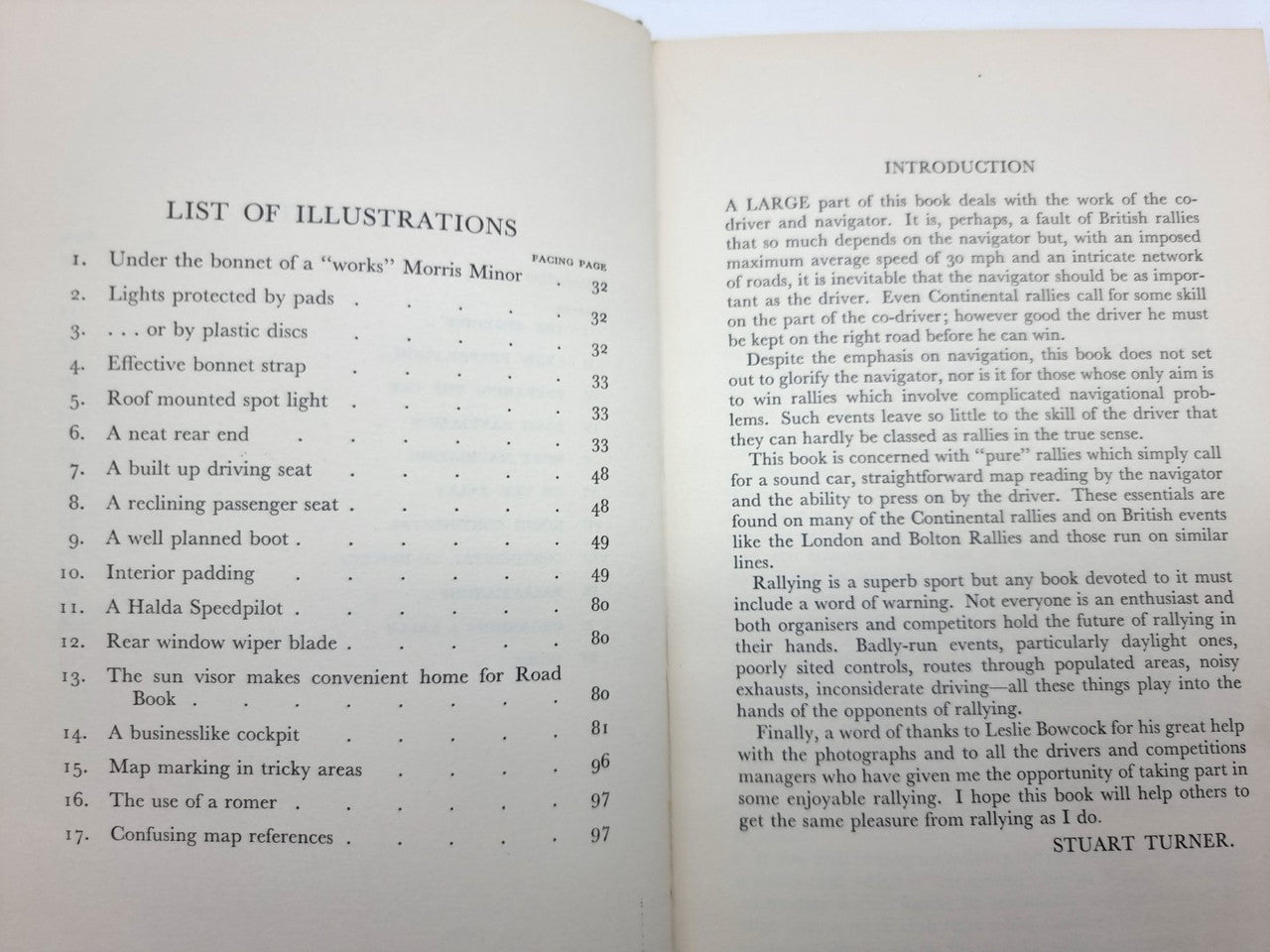 Rallying Preparation Navigation Organisation (Stuart Turner, 1960 1st Edition)