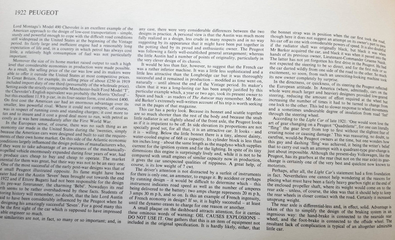 Book page with dense printed text, multiple paragraphs and small headings