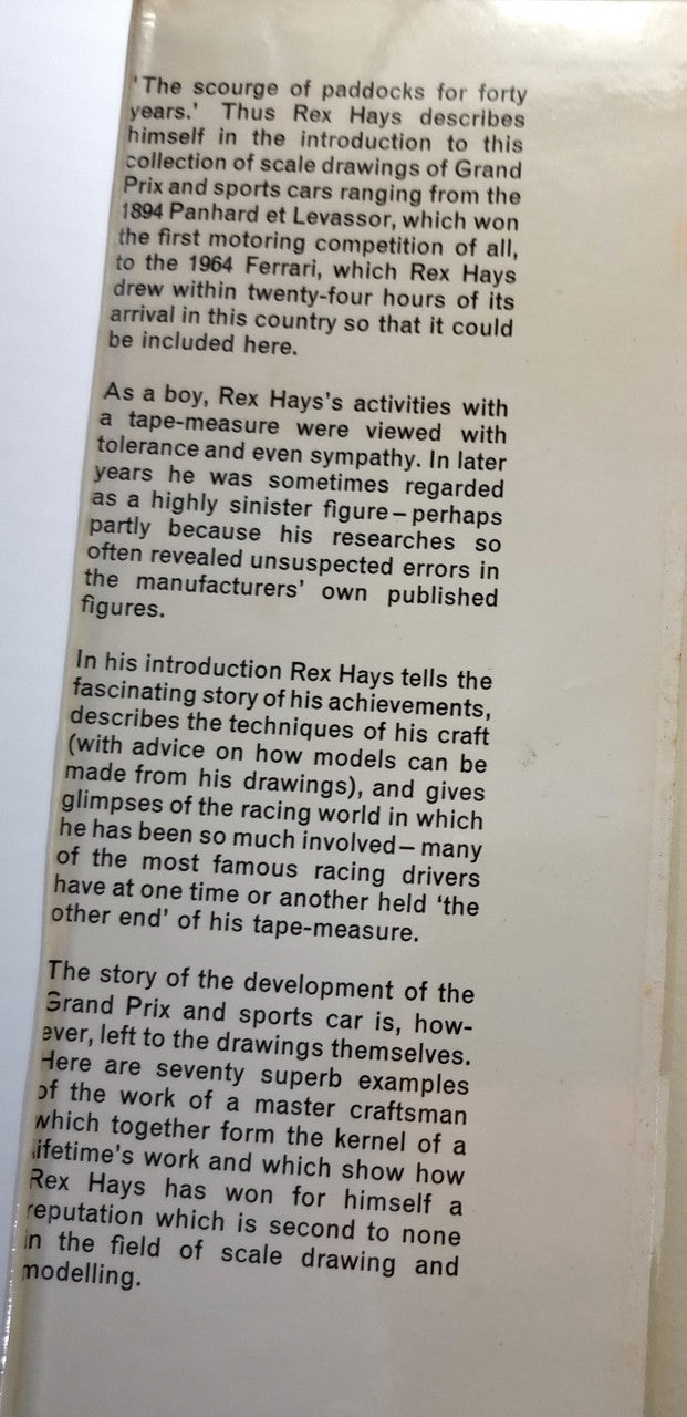 Grand Prix and Sports Cars First Edition 1964 (Rex Hays)