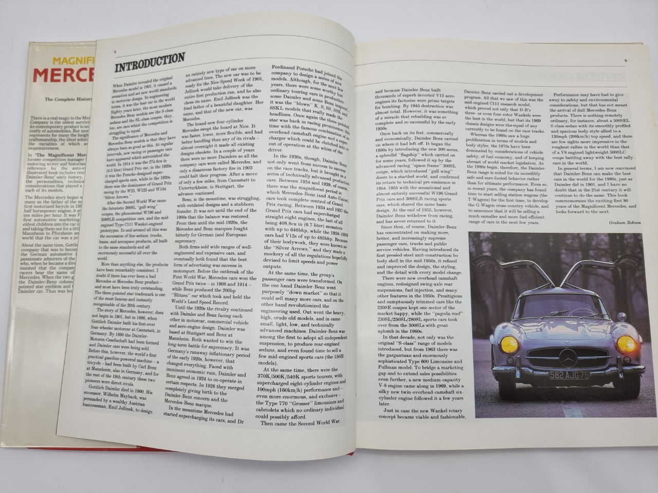 Magnificent Mercedes The Complete History Of The Marque (Graham Robson, 1988)