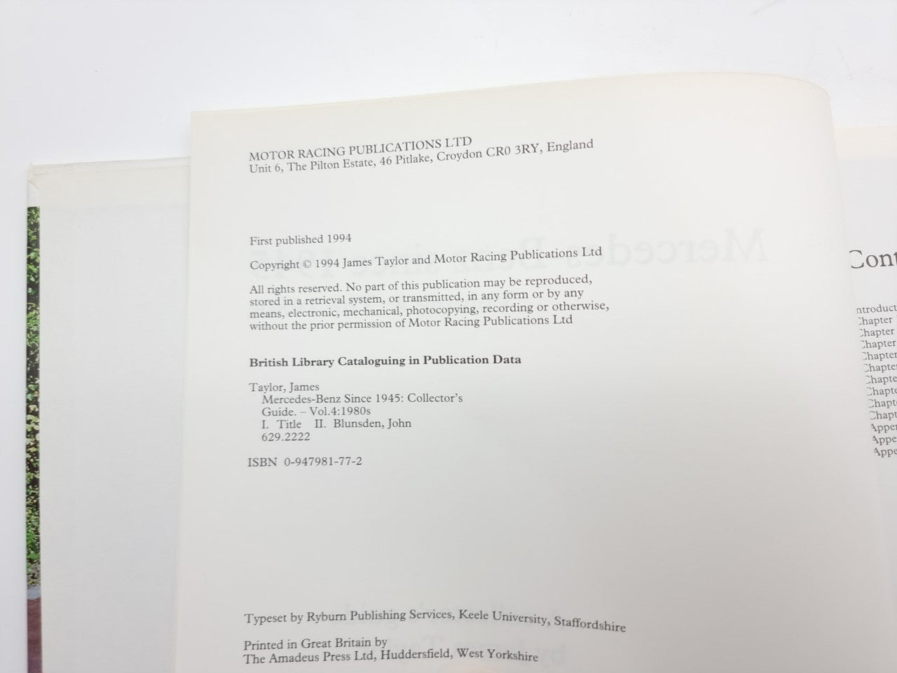 Mercedes-Benz since 1945 Vol. 4 The 1980's - 190, 200-320 and S-Class Collector's Guide (William Taylor, 1994)