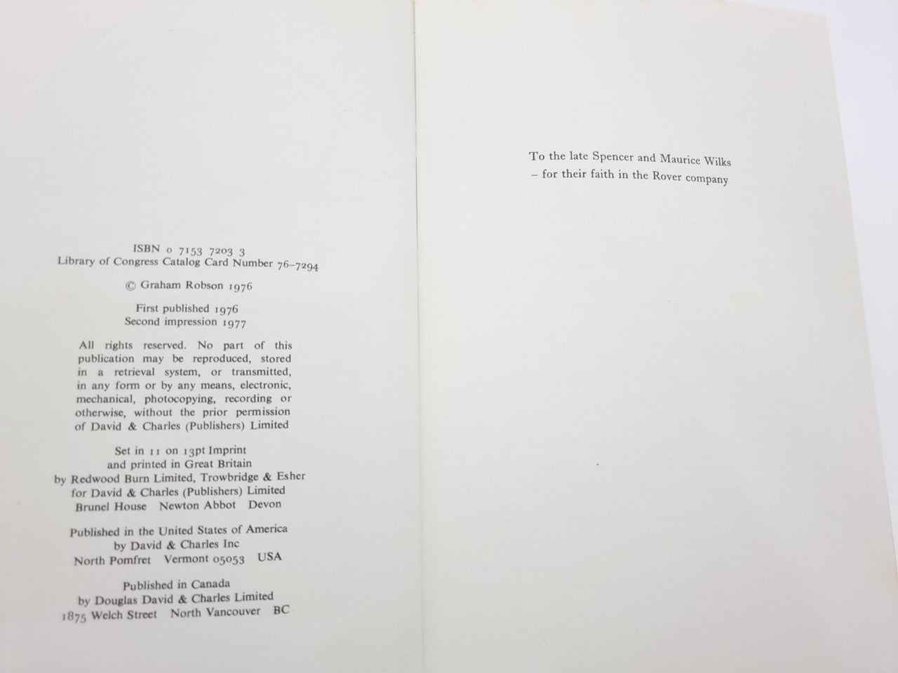 The Land Rover - Workhorse of the World (Graham Robson, 1977)