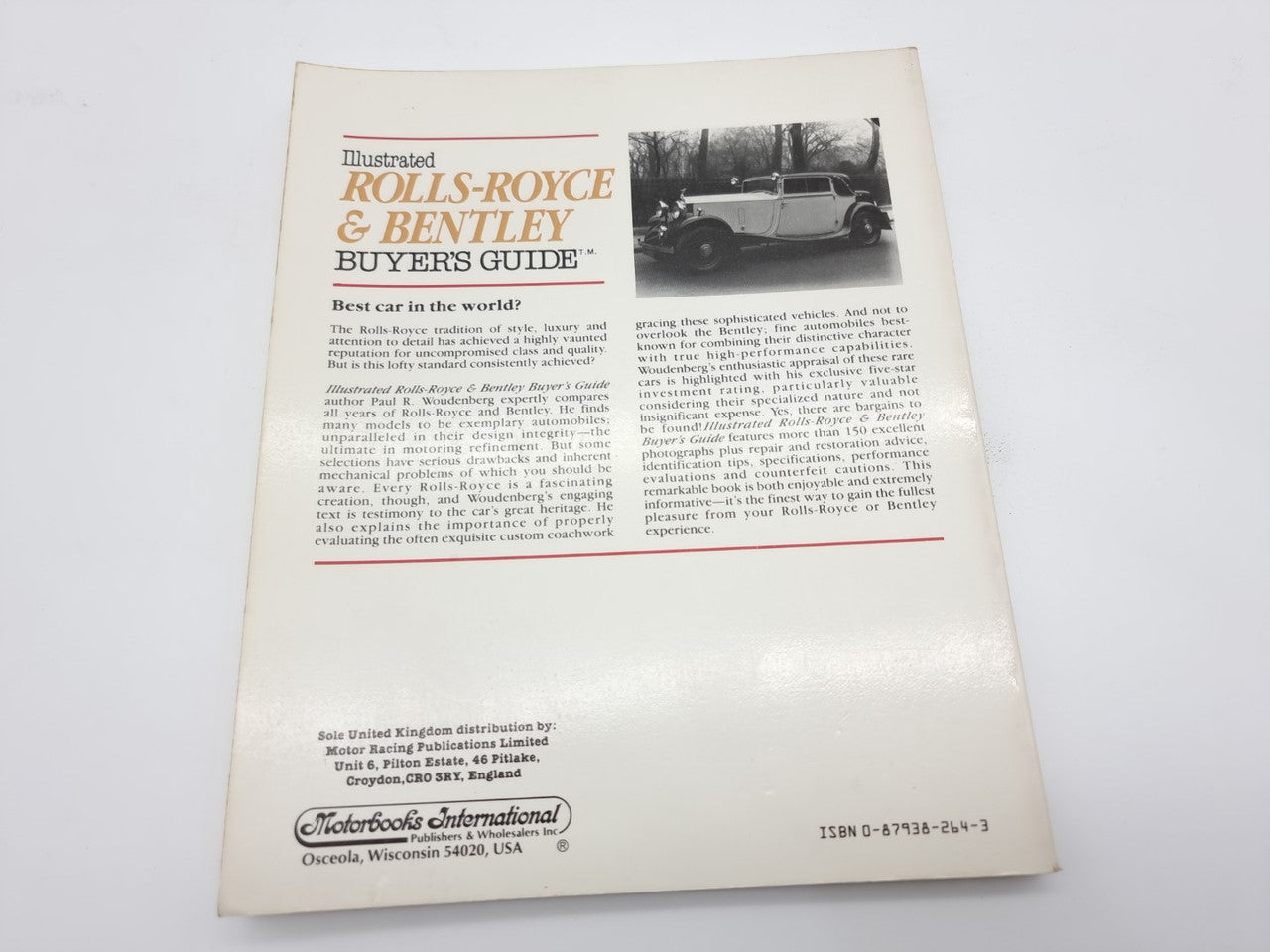 Rolls-Royce and Bentley Illustrated Buyer's Guide (Paul R. Woundeberg, 1987)