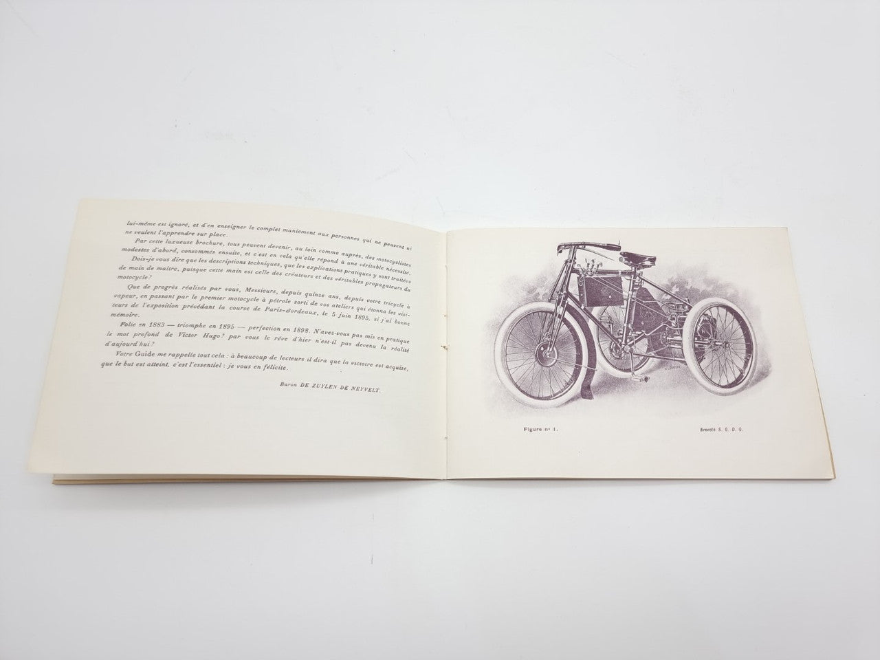 Guide Pratique du Tricycle a Petrole De Dion Bouton Modele 1898 - 1899