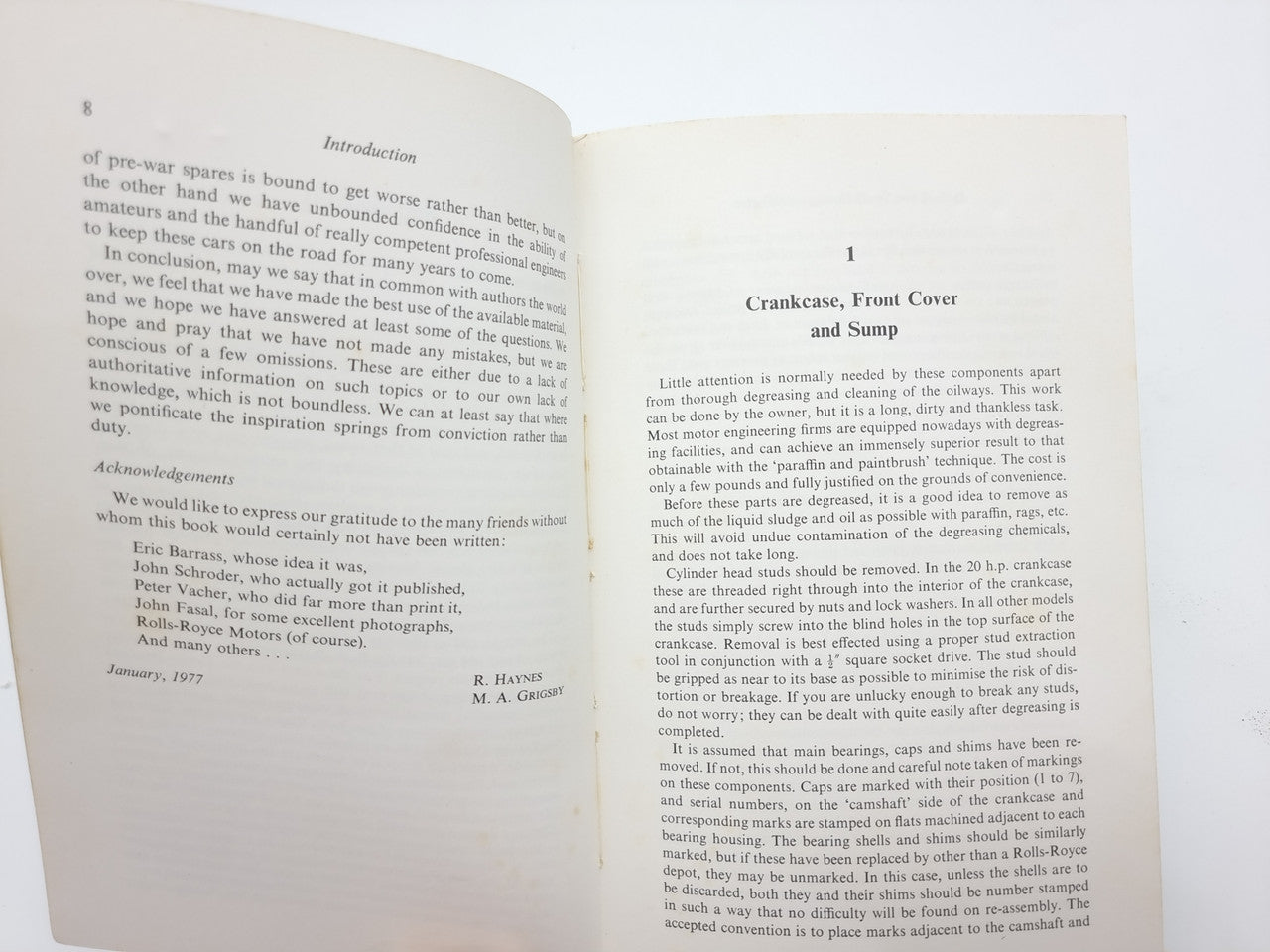 Rolls Royce Small Horsepower Engines Book (R. Haynes, M.A. Grisgsby, 1977)