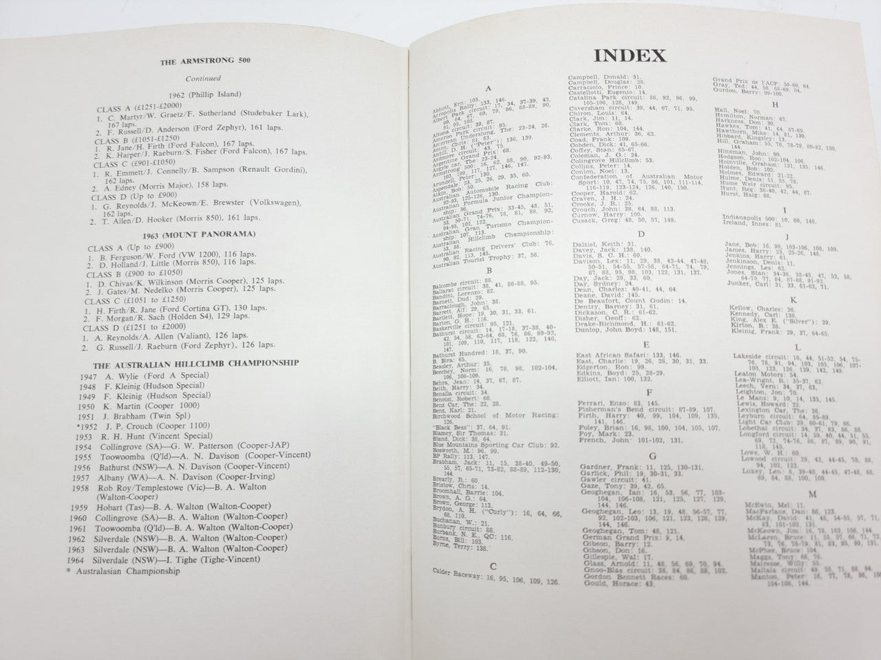 The Book of Australian Motor Racing (W. P. Tuckey)