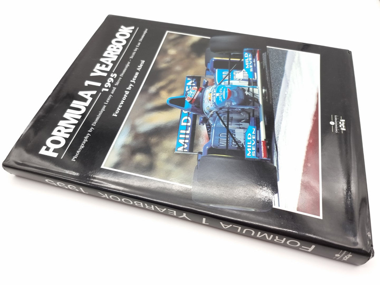 Formula 1 Yearbook 1995 hardcover with printed title and car action cover photo