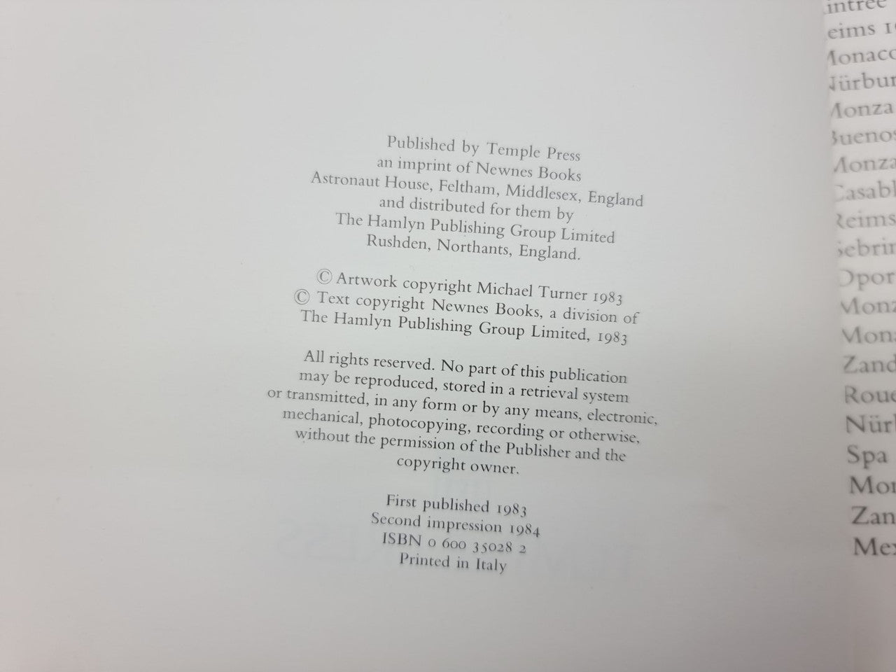 Formula One the Cars and the Drivers : Paintings by Michael Turner (9780600350286)