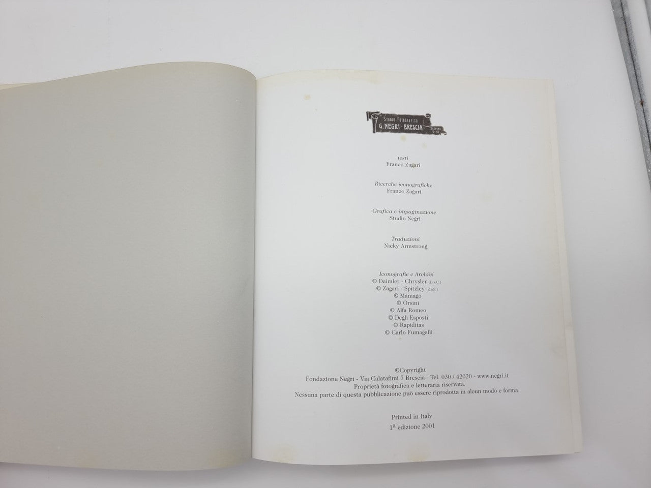Mercedes-Benz - Tre Per Una Stella (Fondazione Negri, 2001)