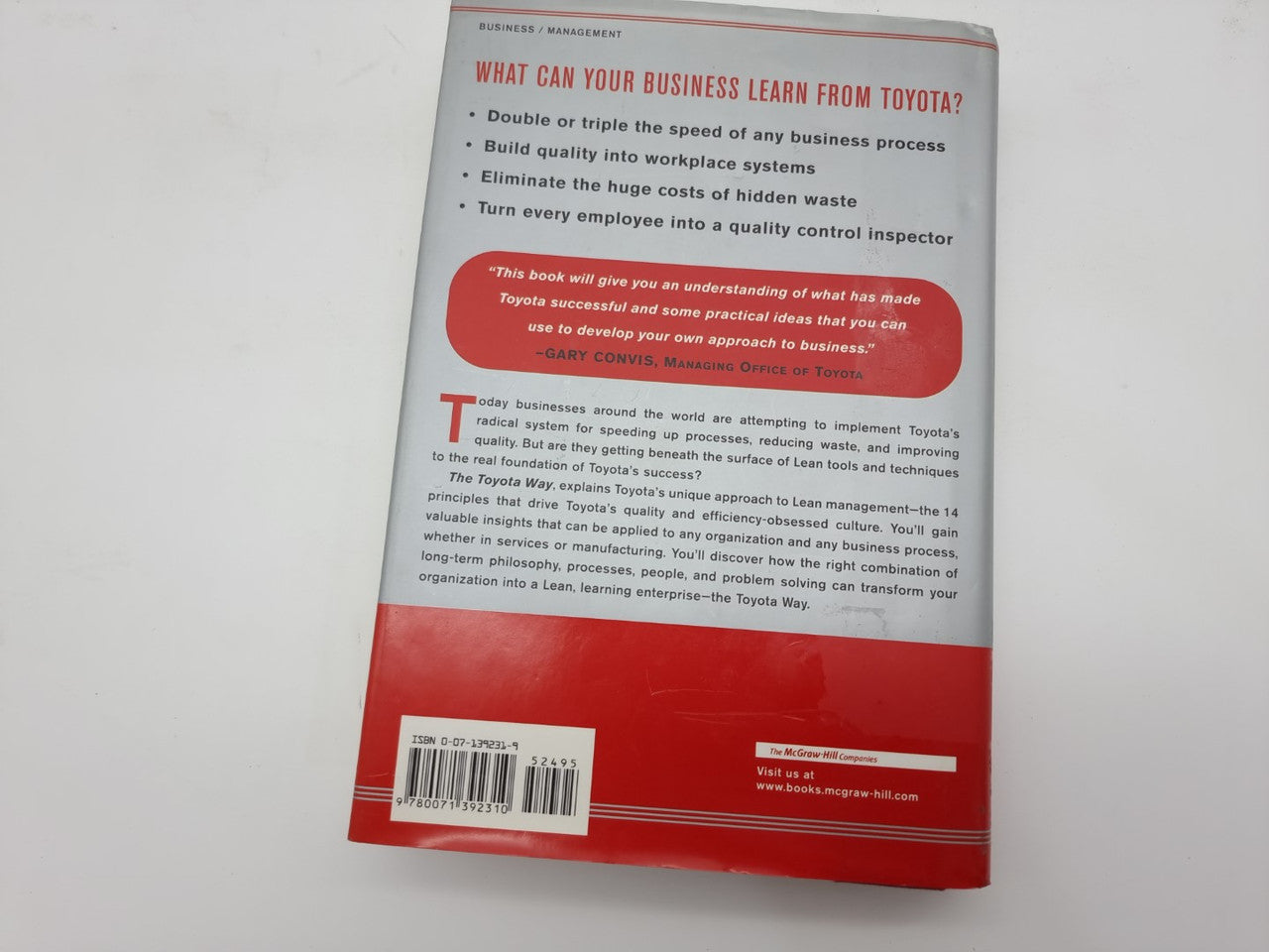The Toyota Way 14 Management Principles (Jeffrey Liker, 2004)