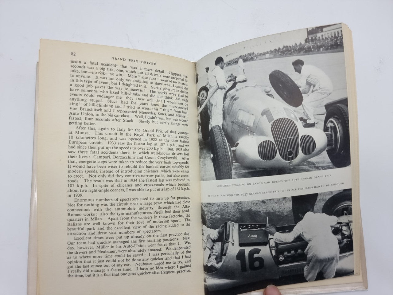 Grand Prix Driver (Hermann Lang) English Hardcover Edn. 1954 incl. Signed Photo