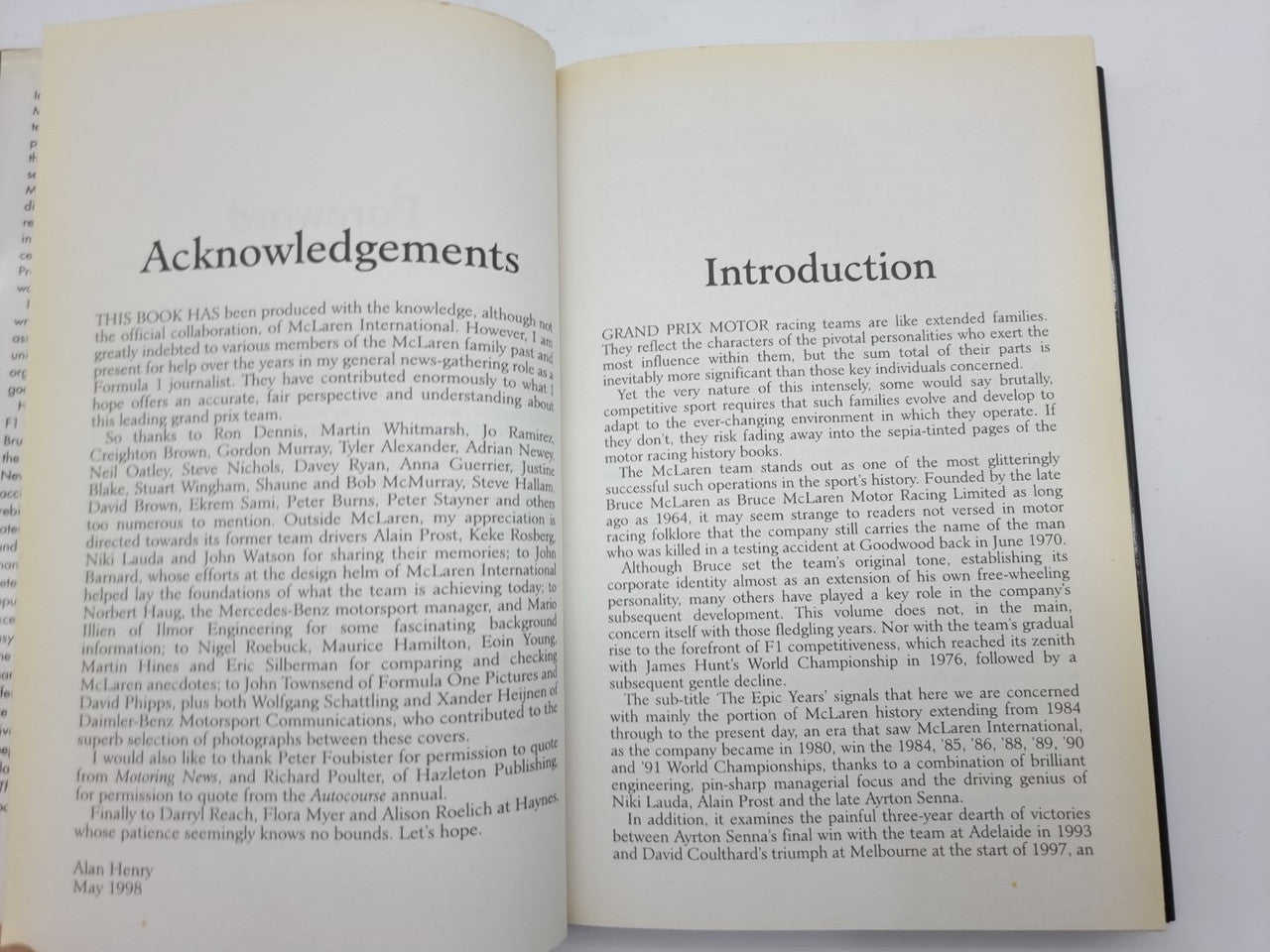 McLaren The Epic Years (Alan Henry, 1998 )