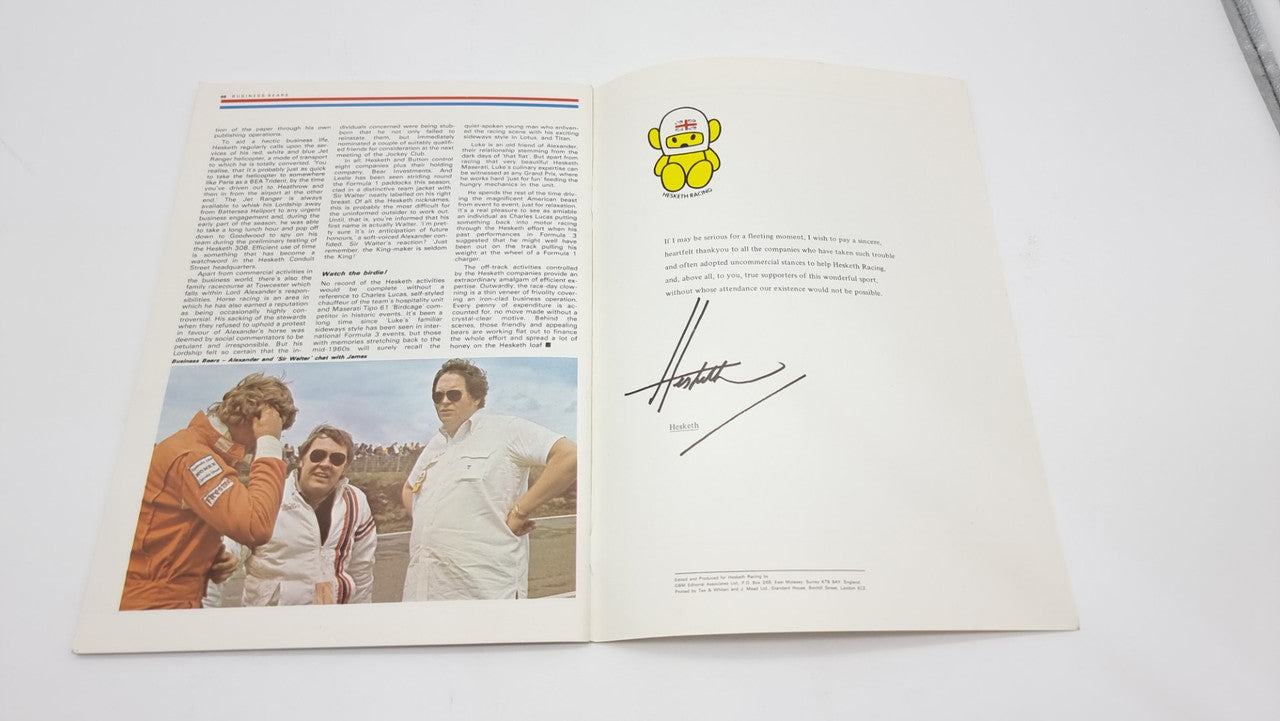 The Heavily Censored History of Hesketh Racing