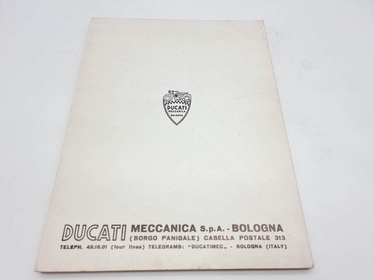 Ducati over head Camshaft Motorcycles Workshop Manual