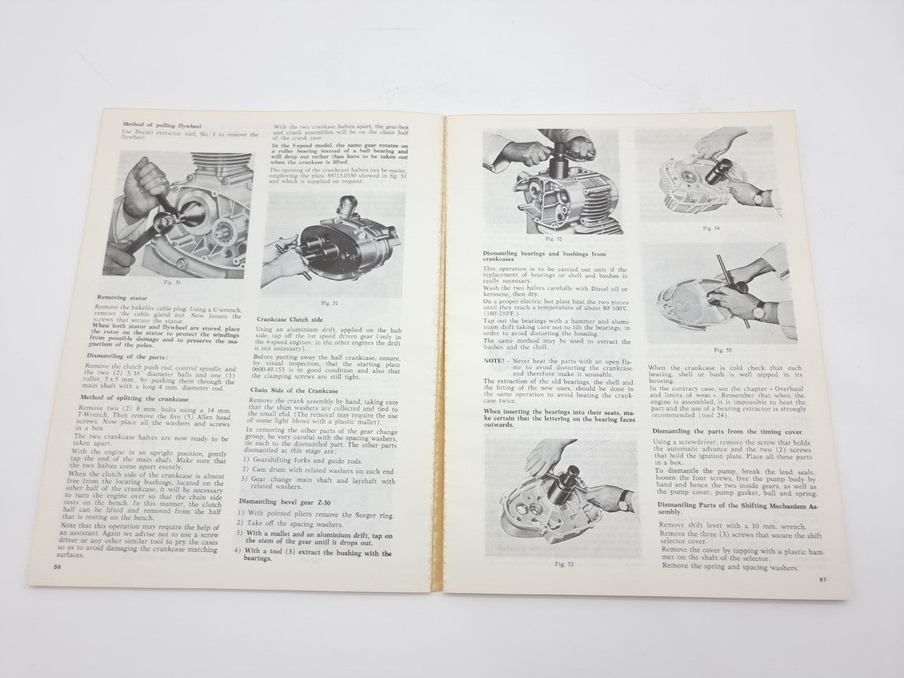 Ducati over head Camshaft Motorcycles Workshop Manual