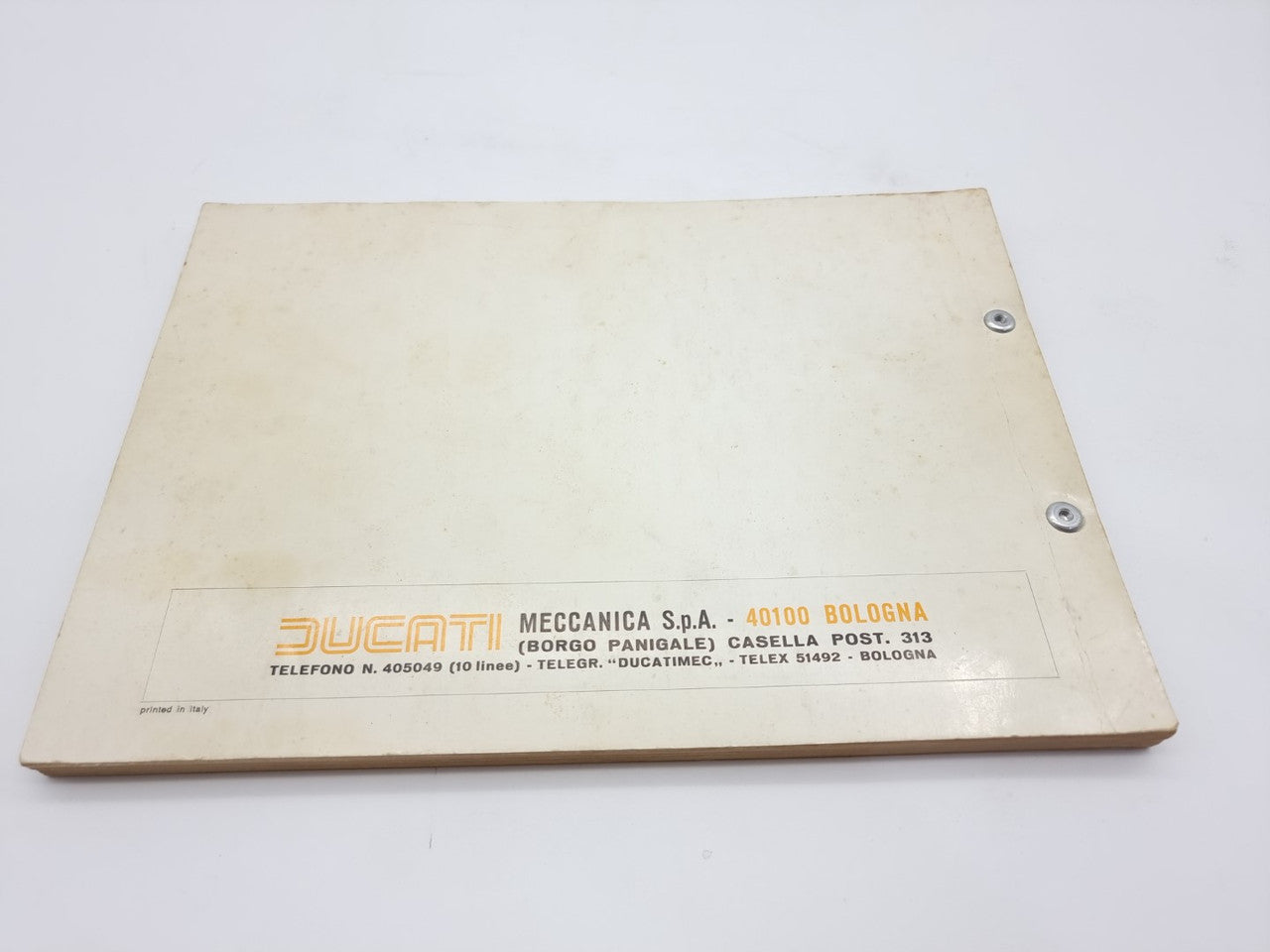 Ducati 860 GT-GTS Workshop Manual