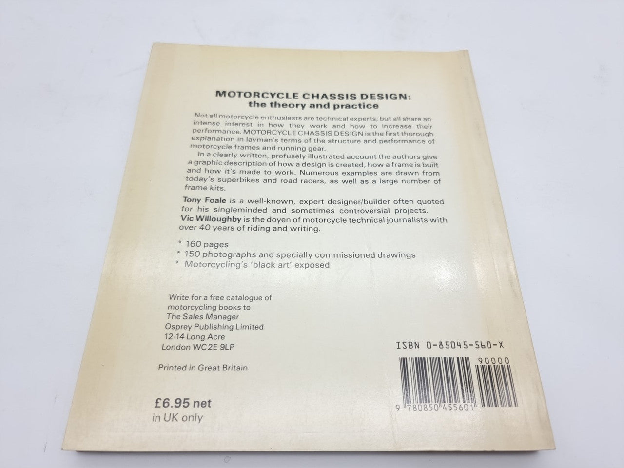 Motorcycle Chassis Design - The Theory and Practice (Tony Foale, Vic Willoughby, 1984)