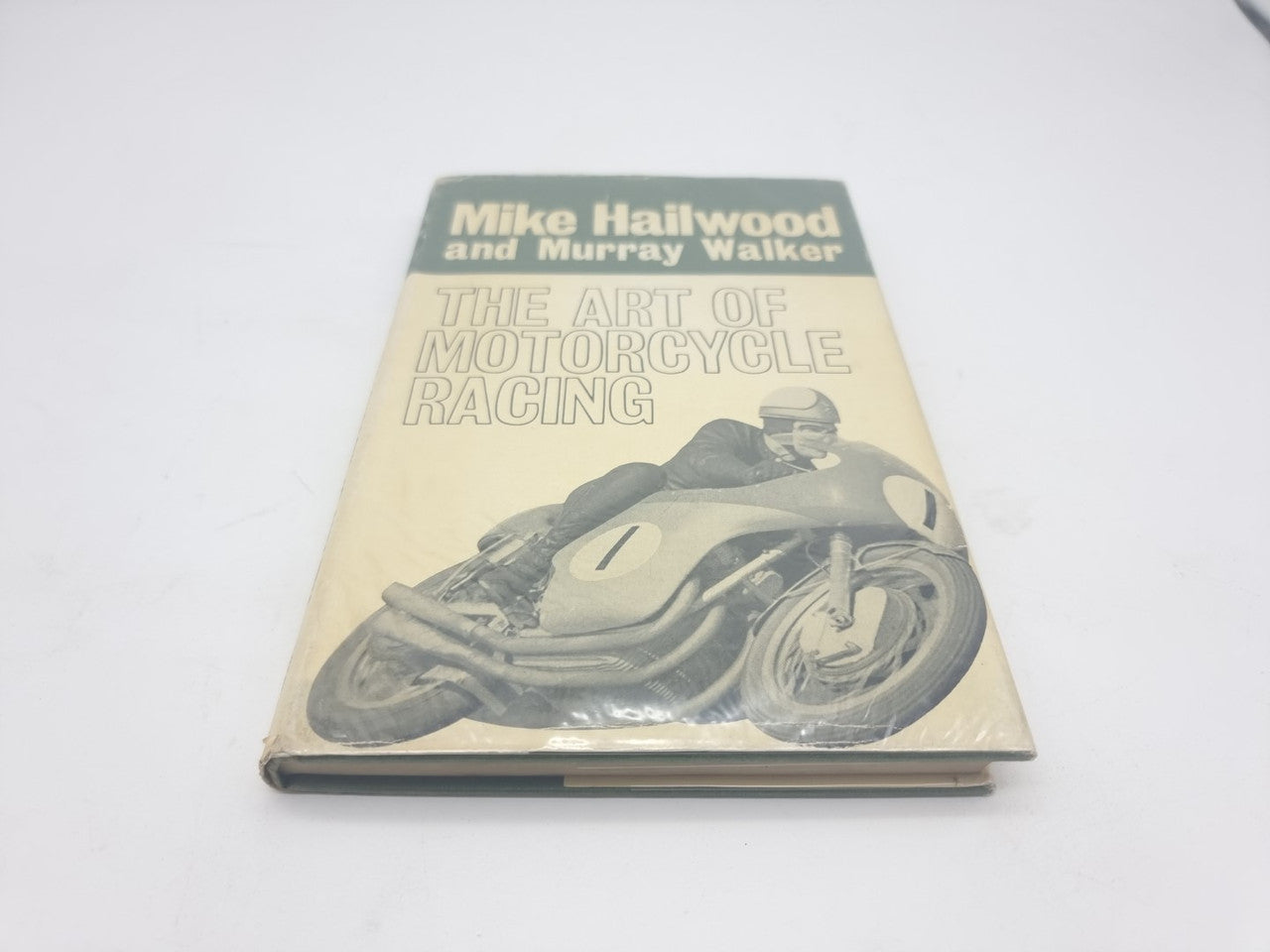 Hardcover motorcycle racing book with front cover showing title and a bike image
