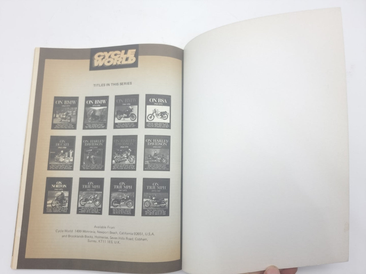 Cycle World on Ducati 1962 - 1980 (Brooklands Books)