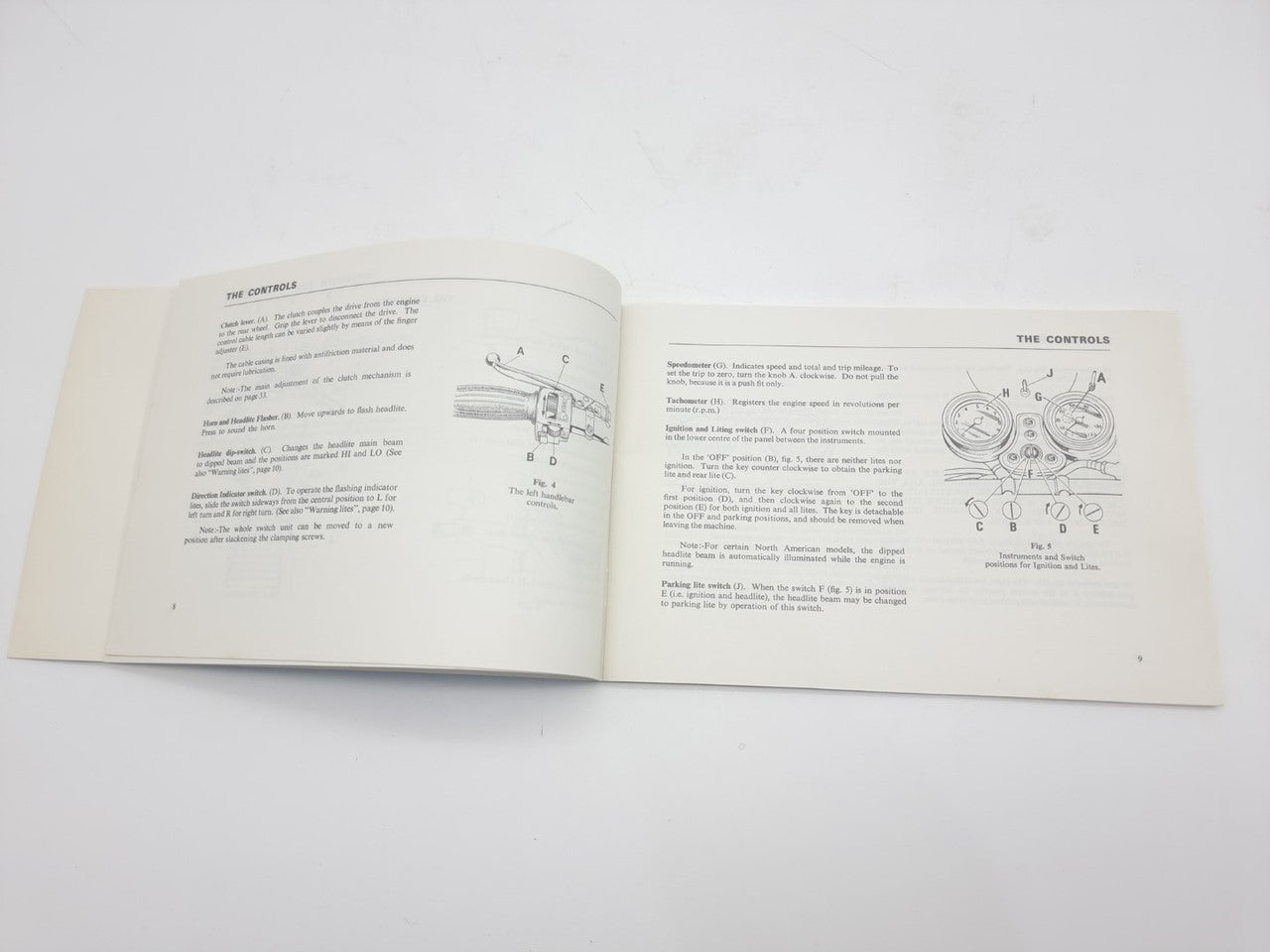 Triumph Owner's Handbook 1975 Model T160 TRIDENT, (No. 00-4222, 1974))