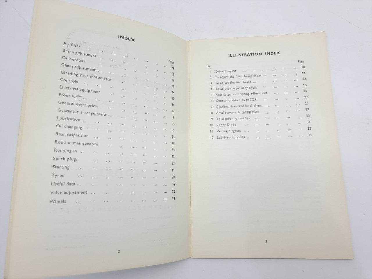 Triumph Owners Handbook for 1972 Models 750 Triple Trident T150, T150 V.