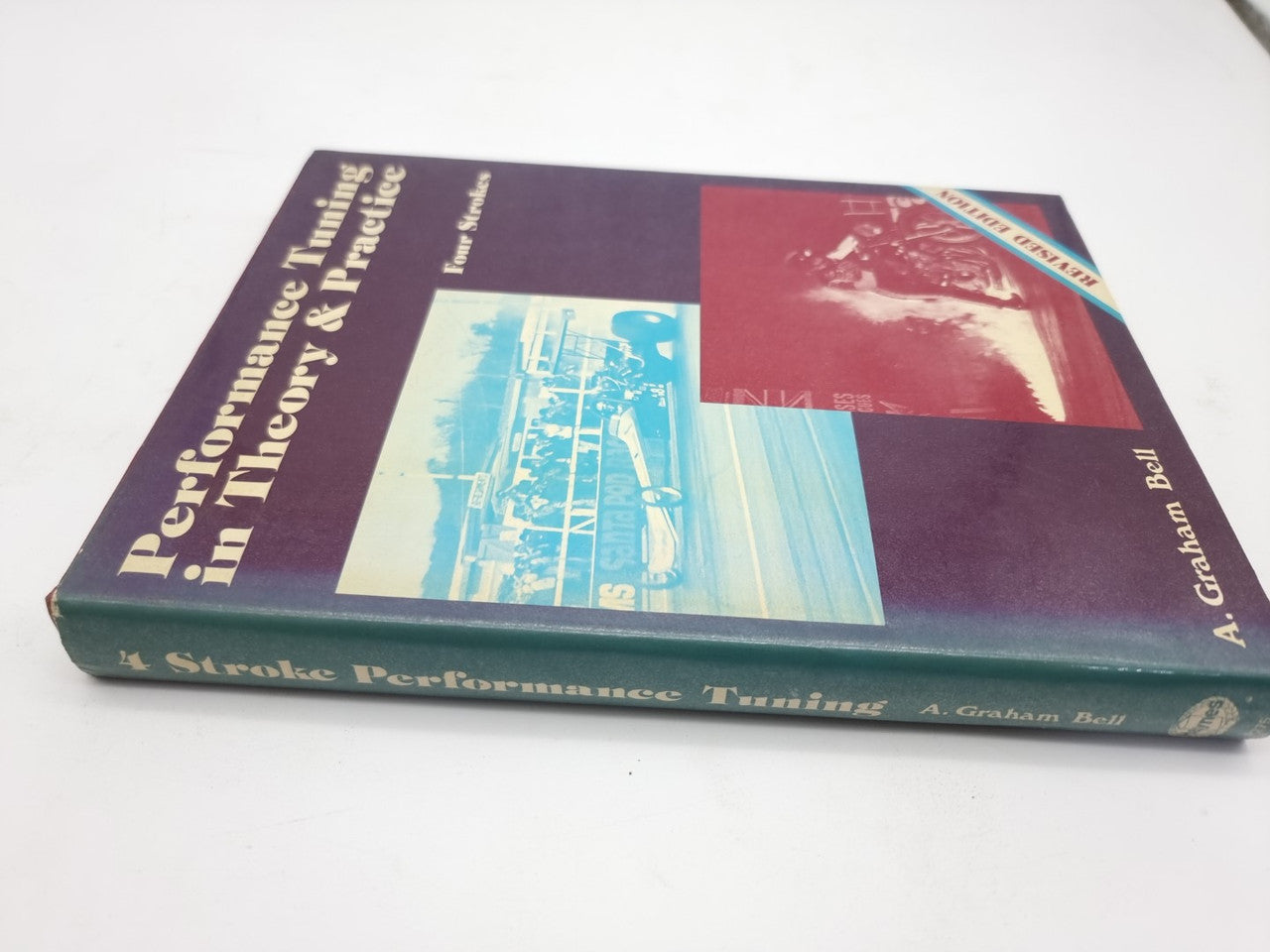 Hardback book with purple spine and blue engine diagram on the cover