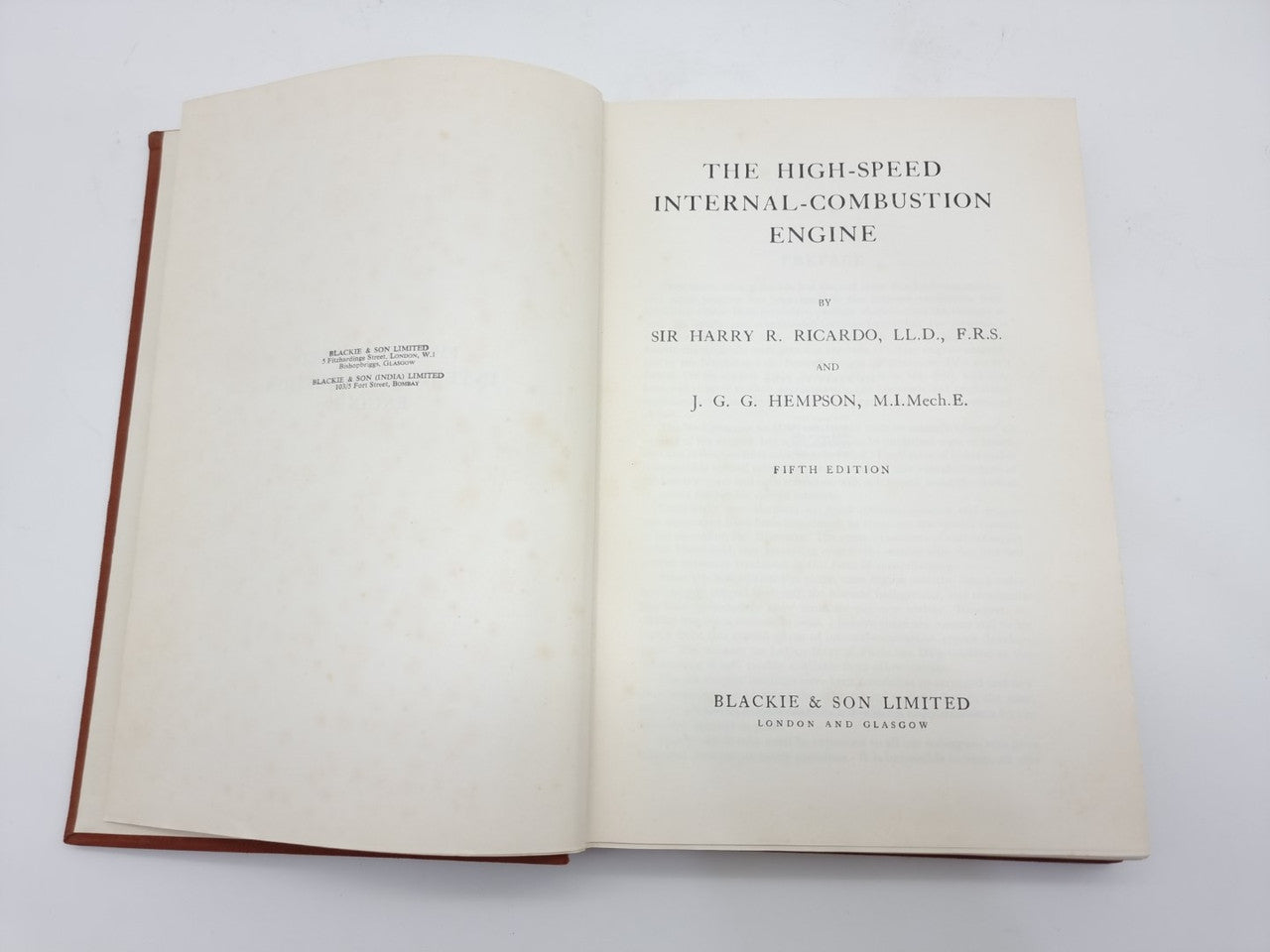 The High-Speed Internal-Combustion Engine (Harry Ricardo, J.G.G. Hempson, 1968)