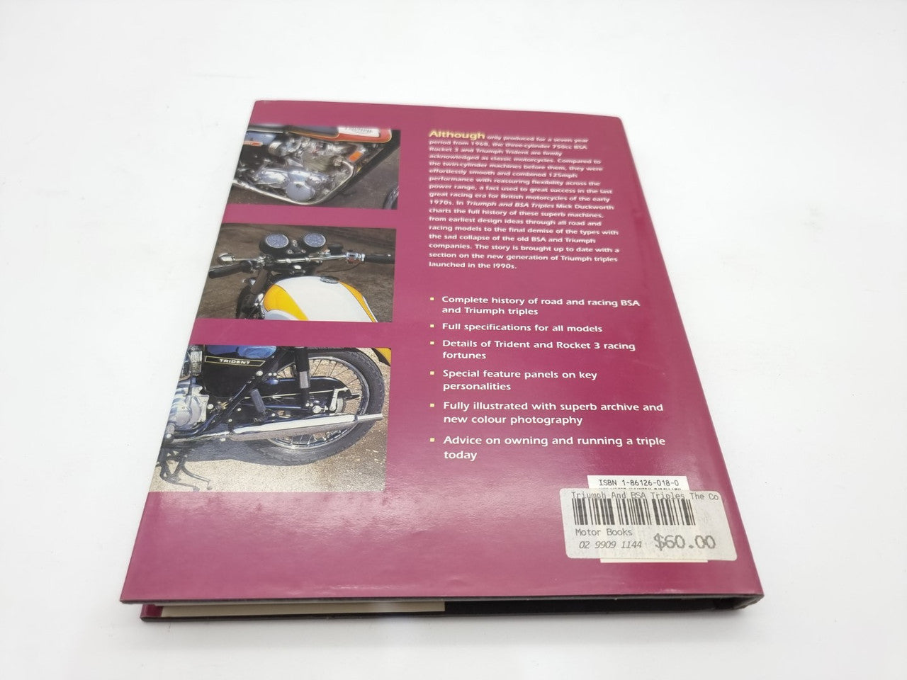 Triumph & BSA Triples Complete Story of the Trident & Rocket 3 (Mick Duckworth, 1997)