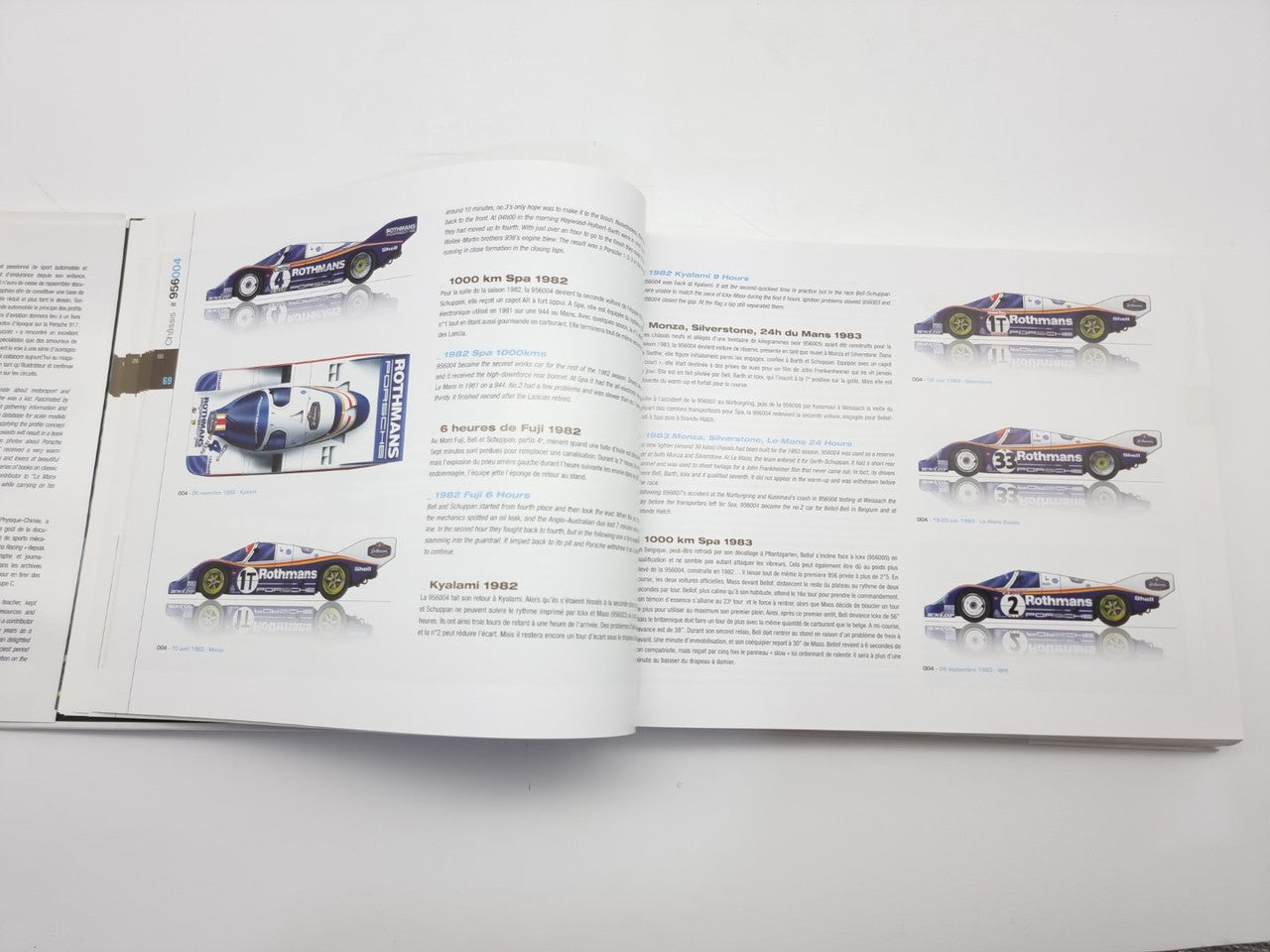 Porsche 956 - Sketches of Performances (Reynald Hezard, 2011, English and French Text)