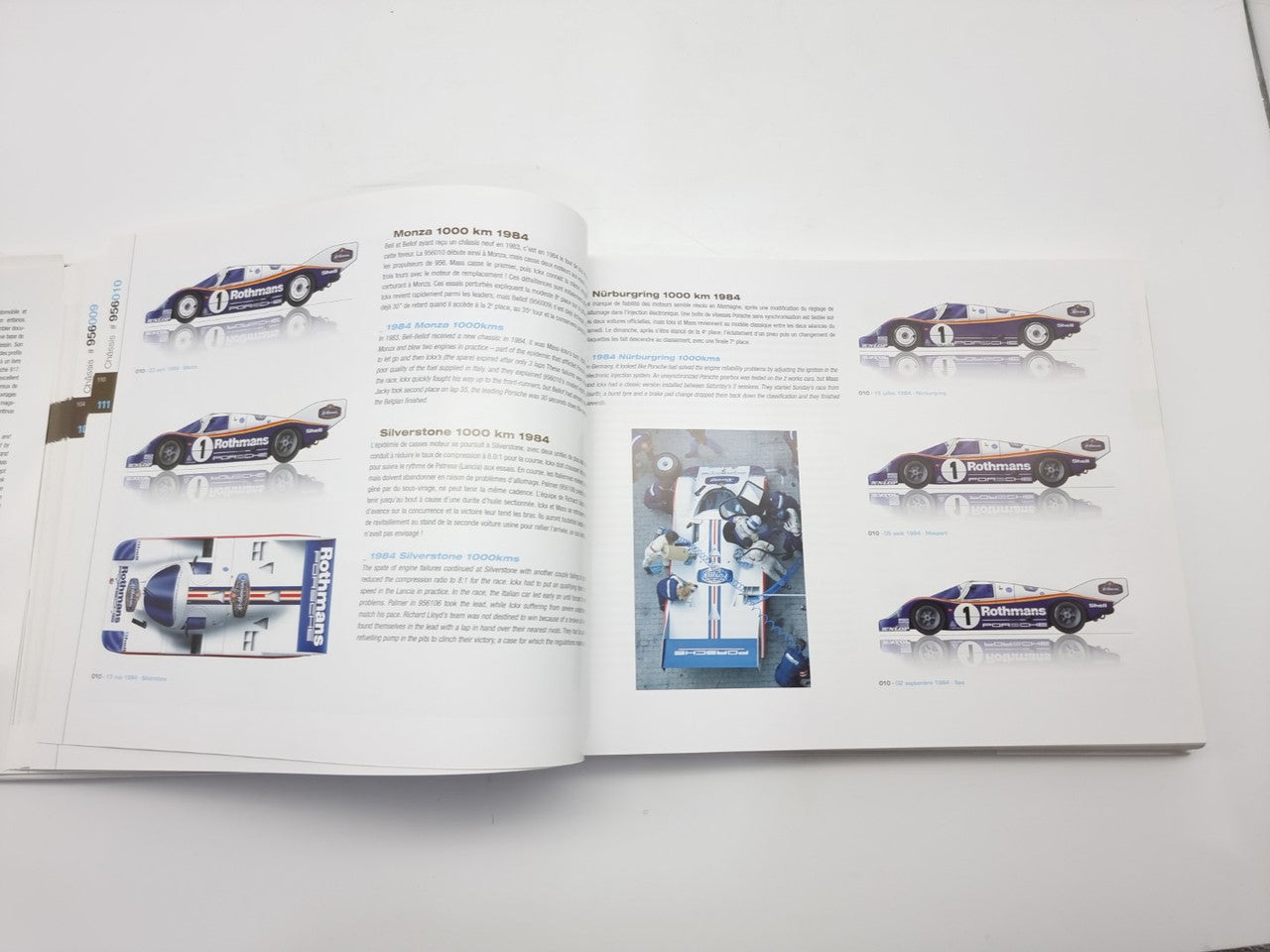 Porsche 956 - Sketches of Performances (Reynald Hezard, 2011, English and French Text)