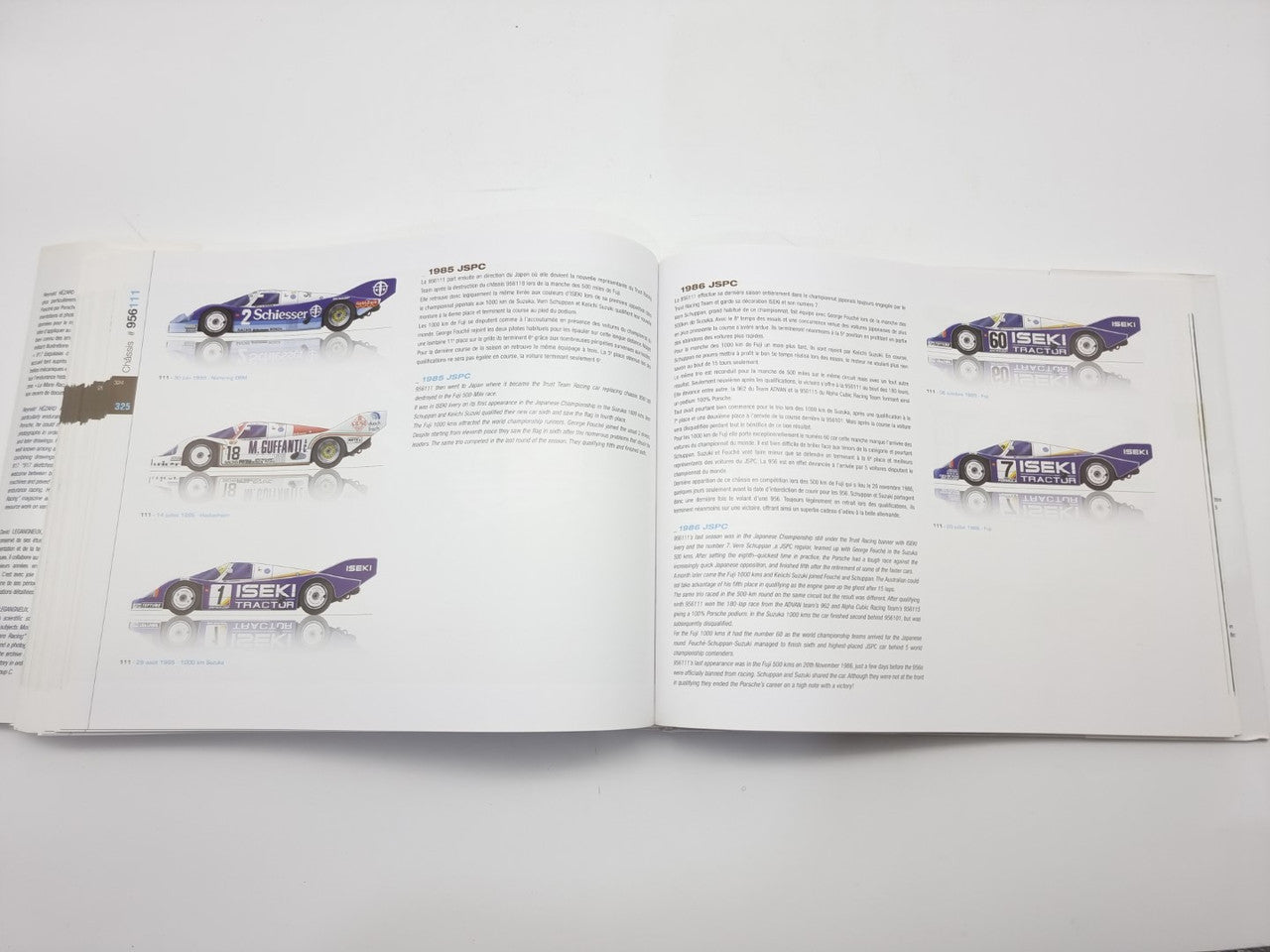 Porsche 956 - Sketches of Performances (Reynald Hezard, 2011, English and French Text)