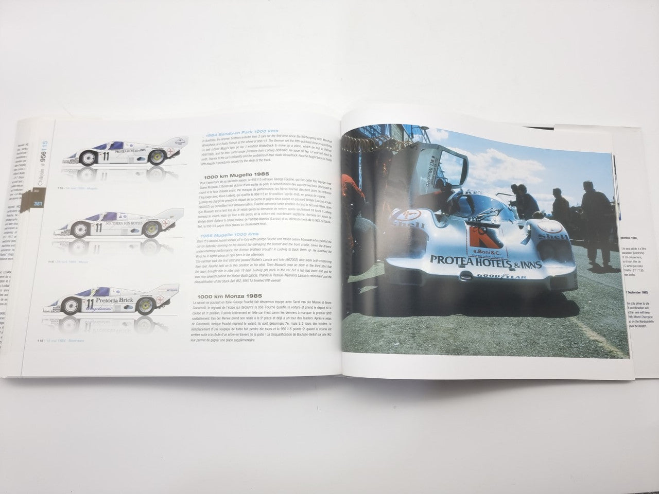Porsche 956 - Sketches of Performances (Reynald Hezard, 2011, English and French Text)