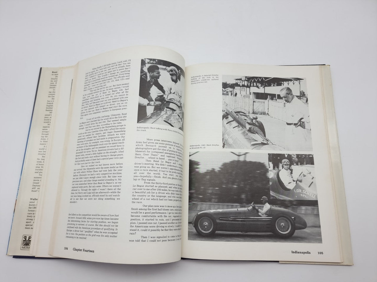 My Two Lives - Race Driver To Restauranter SIGNED (Rene Dreyfus, 1983)