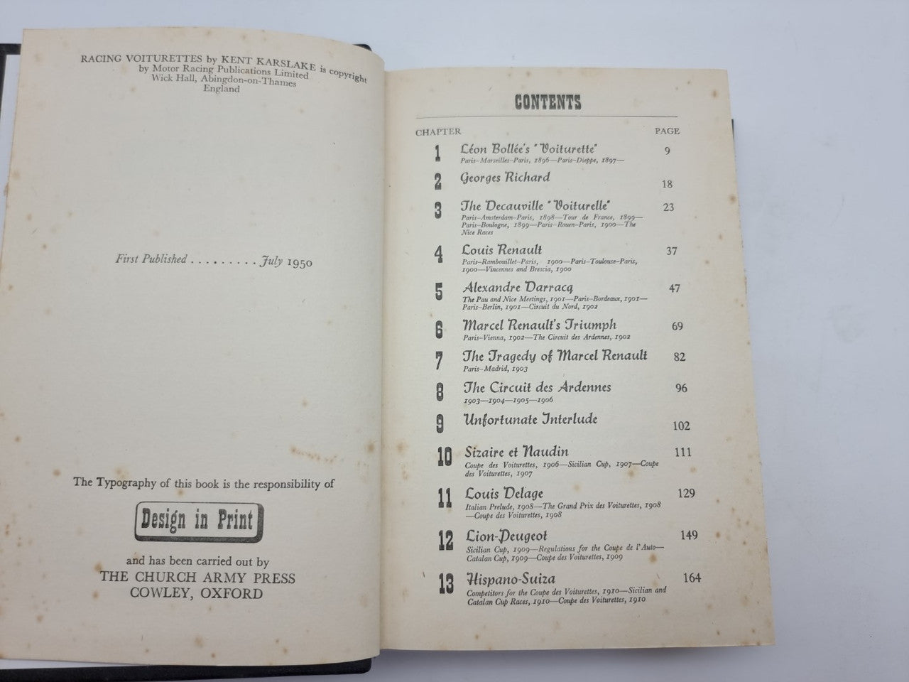 Racing Voiturettes (Kent Karslake, 1950)
