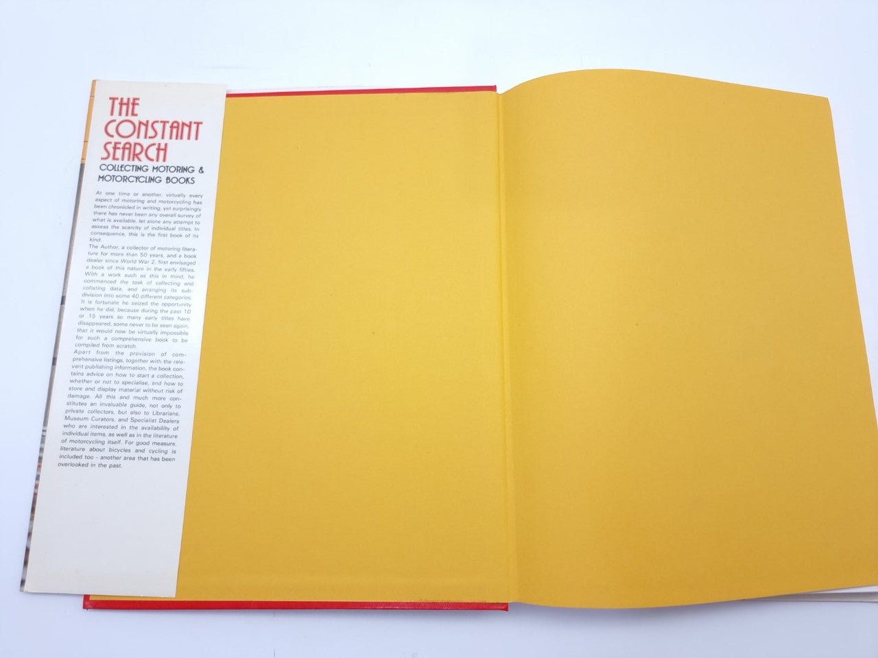 The Constant Search Collecting Motoring  and Motorcycle Books (Charles Mortimer, 1982)